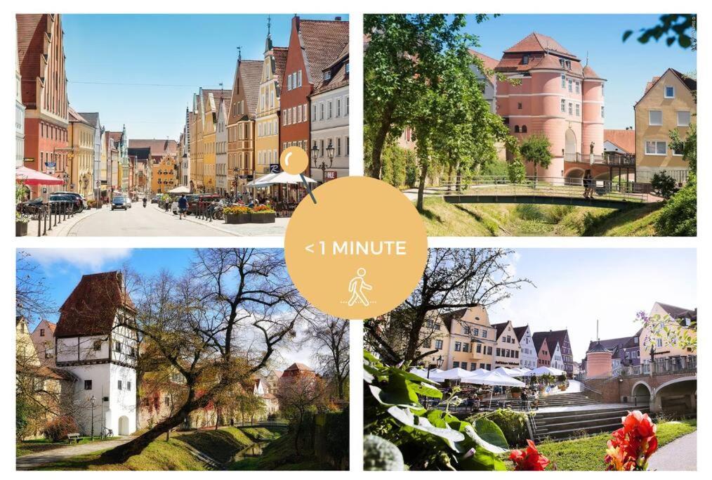 Stylisches Apartment Mit Terrasse In Der Altstadt Von โดเนาเวิร์ท ภายนอก รูปภาพ
