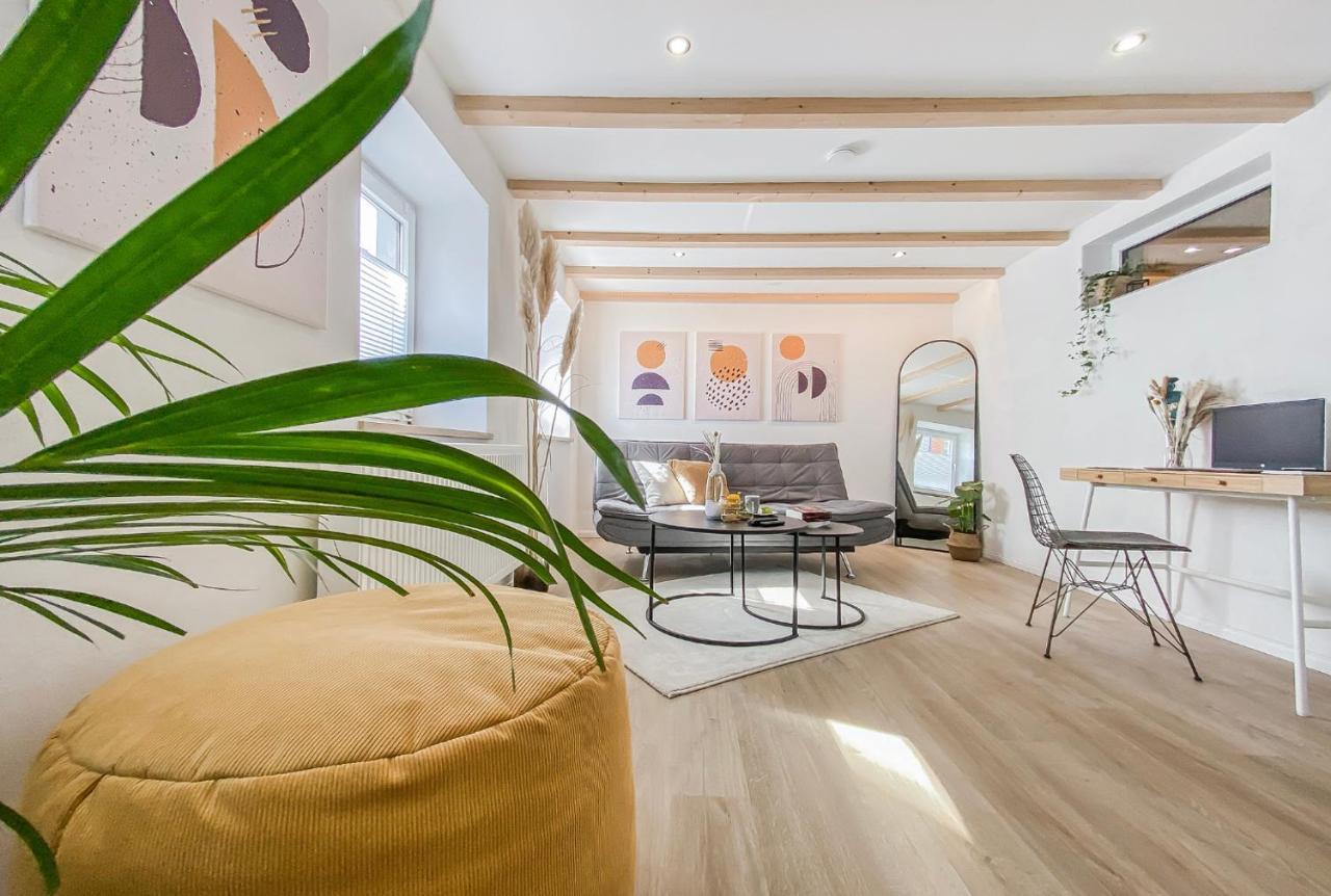 Stylisches Apartment Mit Terrasse In Der Altstadt Von โดเนาเวิร์ท ภายนอก รูปภาพ